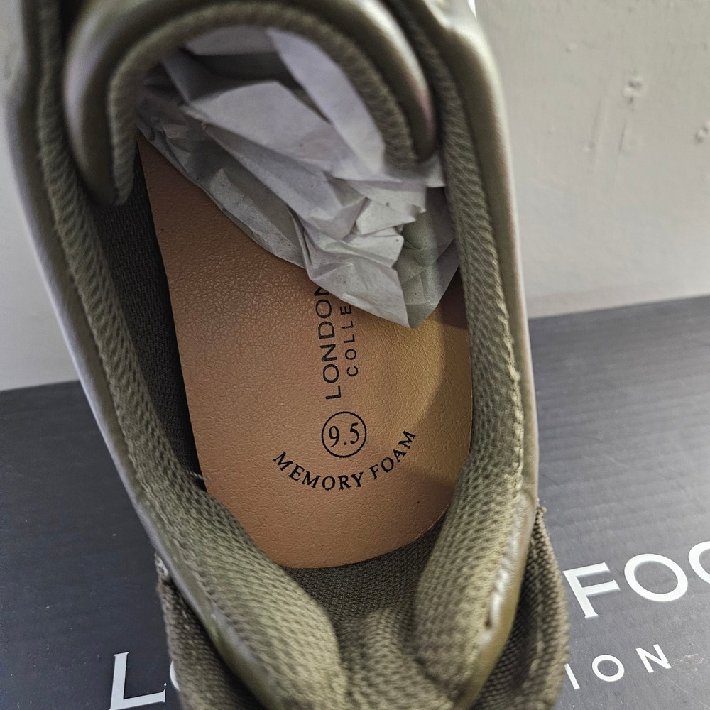 London Fog Men Dark Olive LFM-Francis Slip On Memory Foam Sneakers Size 9.5M - Picture 8 of 11